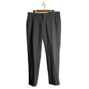 Le Chateau Women's Gray Wool Blend Straight Leg Pants